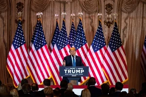 Cựu Tổng thống Mỹ Donald Trump tại sự kiện bầu cử "Siêu thứ Ba" ở bang Florida ngày 5/3. (Ảnh: AFP/TTXVN)