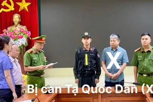 Cơ quan chức năng thực hiện quy trình tố tụng đối với bị can Dân.