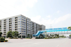 Khu nhà ở công nhân Khu công nghiệp Yên Phong, Bắc Ninh do Tổng công ty Viglacera đầu tư xây dựng.