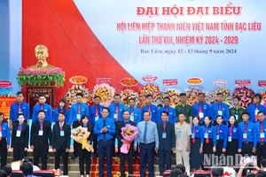 Ra mắt Ban Chấp hành mới Hội Liên hiệp Thanh niên Việt Nam tỉnh Bạc Liêu, nhiệm kỳ 2024-2029.