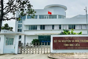 Trụ sở Sở Tài nguyên và Môi trường tỉnh Bạc Liêu, nơi có một số cán bộ lãnh đạo liên quan sai phạm trong việc thực hiện các dự án xây dựng trạm quan trắc, gây lãng phí lớn. (Ảnh: TRỌNG DUY)