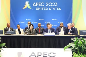 Một phiên làm việc của các đại biểu tham dự Tuần lễ cấp cao APEC 2023 tại Mỹ. Ảnh: STATE.GOV