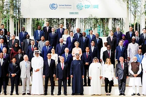 Các nhà lãnh đạo thế giới tham dự COP28 tại UAE. Ảnh: EUROPA.EU