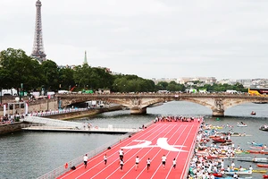 Lễ khai mạc Olympic Paris 2024 dự kiến sẽ được tổ chức trên sông Seine. Ảnh: GETTY IMAGES