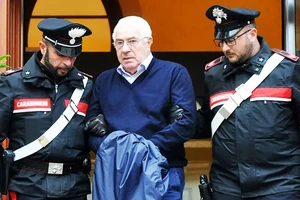 Một ông trùm mafia vùng Sicily của Italy bị bắt giữ. Ảnh: AFP