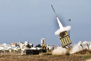Hệ thống phòng thủ tên lửa Vòm sắt của Israel. Ảnh: GETTY IMAGES