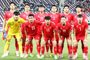 U23 Việt Nam hoàn thành chỉ tiêu khi xuất sắc vượt qua vòng bảng. Ảnh: VFF