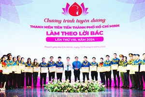 Các đại biểu dự Đại hội “Thanh niên tiên tiến Thành phố Hồ Chí Minh làm theo lời Bác” năm 2024.