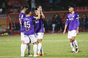 Hà Nội FC đăng ký nhiều cầu thủ trẻ cho mùa giải mới. Ảnh: LÊ MINH