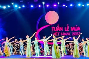 Tiết mục biểu diễn tại Lễ khai mạc Tuần lễ Múa Việt Nam 2023. 