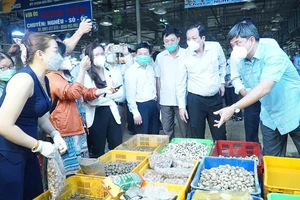 Lực lượng chức năng kiểm tra bảo đảm an toàn thực phẩm tại TP Hồ Chí Minh. Ảnh: TRẦN XUÂN KHÁNH