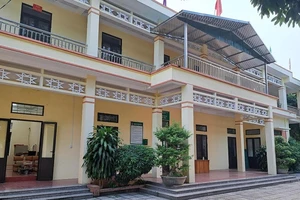Trụ sở Ủy ban nhân dân xã Xuất Hóa.