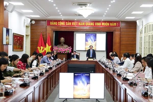 Buổi họp báo Liên hoan phim Việt Nam 2023 do Bộ Văn hóa, Thể thao và Du lịch phối hợp UBND tỉnh Lâm Đồng tổ chức. (Ảnh: NAM NGUYỄN)