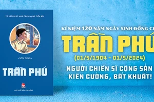 Bìa truyện ký "Trần Phú" của tác giả Sơn Tùng. (Ảnh: Nhà xuất bản Kim Đồng)