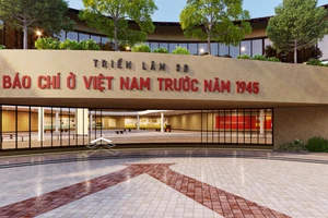 Hình ảnh triển lãm 3D "Báo chí Việt Nam trước năm 1945".