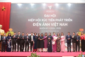 Ban Chấp hành nhiệm kỳ mới ra mắt tại Đại hội. (Ảnh: ANH VŨ)