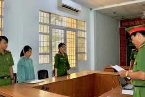 Công an tỉnh An Giang bắt tạm giam bị can Hoàng Thị Nga