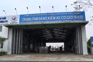 Trung tâm đăng kiểm phương tiện xe cơ giới đường bộ 18-02D tại địa phận xã Nghĩa An, huyện Nam Trực (Nam Định).