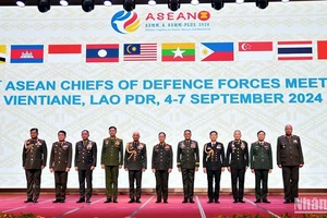 Các Trưởng đoàn các nước ASEAN tham dự Hội nghị. (Ảnh: Hải Tiến)