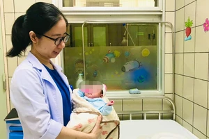 Bác sĩ Phạm Thị Mai, người trực tiếp thăm khám và điều trị cho cháu bé N.M.P