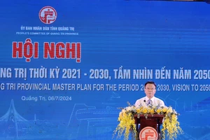 Phó Thủ tướng Lê Thành Long phát biểu chỉ đạo tại Hội nghị Công bố Quy hoạch tỉnh Quảng Trị.