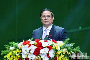  Thủ tướng Phạm Minh Chính dự và phát biểu tại Lễ công bố sản phẩm đạt Thương hiệu quốc gia Việt Nam năm 2024. (Ảnh: THÀNH ĐẠT)