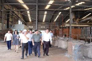 Thủ tướng Phạm Minh Chính thị sát Nhà máy luyện kim phi cốc tại Khu công nghiệp Thanh Bình (huyện Chợ Mới).