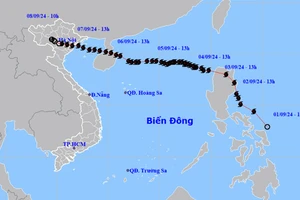 Áp thấp nhiệt đới tiếp tục suy yếu và tan dần. (Nguồn: nchmf.gov.vn)