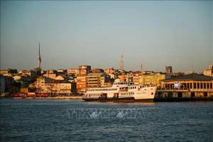 Eo biển Bosphorus ở Istanbul, Thổ Nhĩ Kỳ. Ảnh: THX/TTXVN