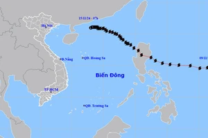 Áp thấp nhiệt đới tiếp tục suy yếu và tan dần. (Nguồn: nchmf.gov.vn)