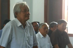 Bị cáo Phạm Đình Cự tại phiên tòa.