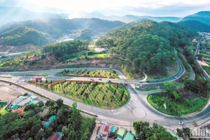 Điểm cuối trên tuyến cao tốc Liên Khương-Prenn địa bàn tỉnh Lâm Đồng.