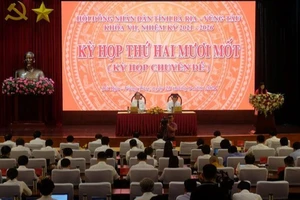 Toàn cảnh Kỳ họp thứ 21 Hội đồng nhân dân tỉnh Bà Rịa-Vũng Tàu.