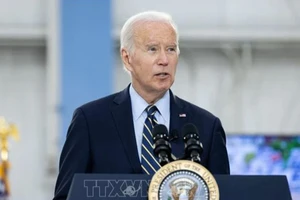 Tổng thống Mỹ Joe Biden phát biểu tại bang Pennsylvania. (Ảnh: AFP/TTXVN)
