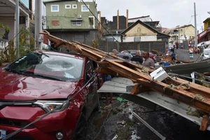 Bão Chido để lại hậu quả nghiêm trọng ở Mayotte, Pháp. (Ảnh: Reuters)