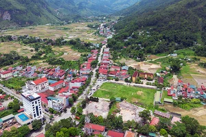 Thị trấn Yên Minh, huyện Yên Minh, tỉnh Hà Giang có lợi thế về trồng cây ăn quả, nuôi gà đen và ong lấy mật. (Ảnh MỸ HÀ)