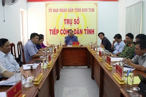Buổi tiếp công dân định kỳ tháng 3/2024 tại Trụ sở Tiếp công dân tỉnh Kon Tum. (Ảnh UBND tỉnh Kon Tum)