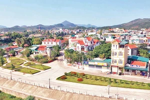 Một góc huyện nông thôn mới nâng cao Tiên Yên (Quảng Ninh).