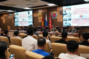 Hội thảo được tổ chức trong khuôn khổ Tuần Việt Nam tại Saint Petersburg. (Ảnh: XUÂN HƯNG)