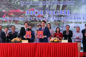 Lãnh đạo tỉnh Lai Châu ký kết hợp tác với đại diện Tập đoàn Đại Nam Sơn. 