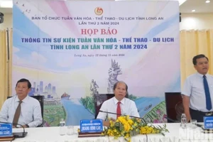 Chủ trì họp báo sự kiện “Tuần Văn hóa-Thể thao-Du lịch tỉnh Long An lần thứ 2 năm 2024”.