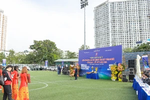 Lễ khai mạc Vòng chung kết Giải bóng đá các cơ quan báo chí toàn quốc Press Cup 2024.