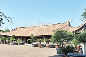 Đình Trà Cổ có kiến trúc mang đậm dấu ấn của nền văn hóa Đồng bằng Bắc Bộ.