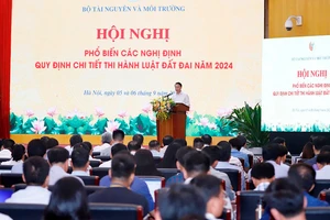 Bộ Tài nguyên và Môi trường tổ chức Hội nghị phổ biến các Nghị định quy định chi tiết thi hành Luật Đất đai năm 2024.