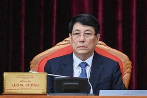 Đại tướng Lương Cường giữ chức vụ Thường trực Ban Bí thư. Ảnh: VGP/Nhật Bắc