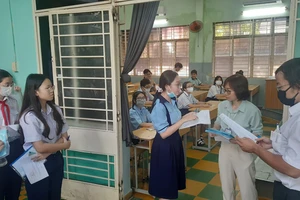 Thí sinh Thành phố Hồ Chí Minh tham dự kỳ thi lớp 10 công lập năm 2024-2025.