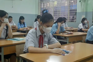 Học sinh Thành phố Hồ Chí Minh tham gia kỳ thi tuyển sinh lớp 10 năm học 2024-2025.