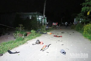 Một vụ tai nạn giao thông trên địa bàn ấp Bình Hòa, xã Bình Thạnh Trung, huyện Lấp Vò, tỉnh Đồng Tháp vào tháng 3/2024 làm 2 người chết.