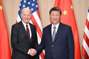 Chủ tịch Trung Quốc Tập Cận Bình gặp Tổng thống Mỹ Joe Biden. (Ảnh: Tân Hoa Xã)