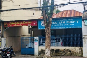 Trụ sở Trung tâm pháp y tỉnh Quảng Ngãi, nơi ông Phượng làm việc.